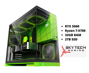 Skytech Viper Green Gaming Tower